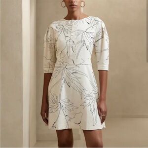 Banana Republic LINEN BLEND FLORAL MINI DRESS N16